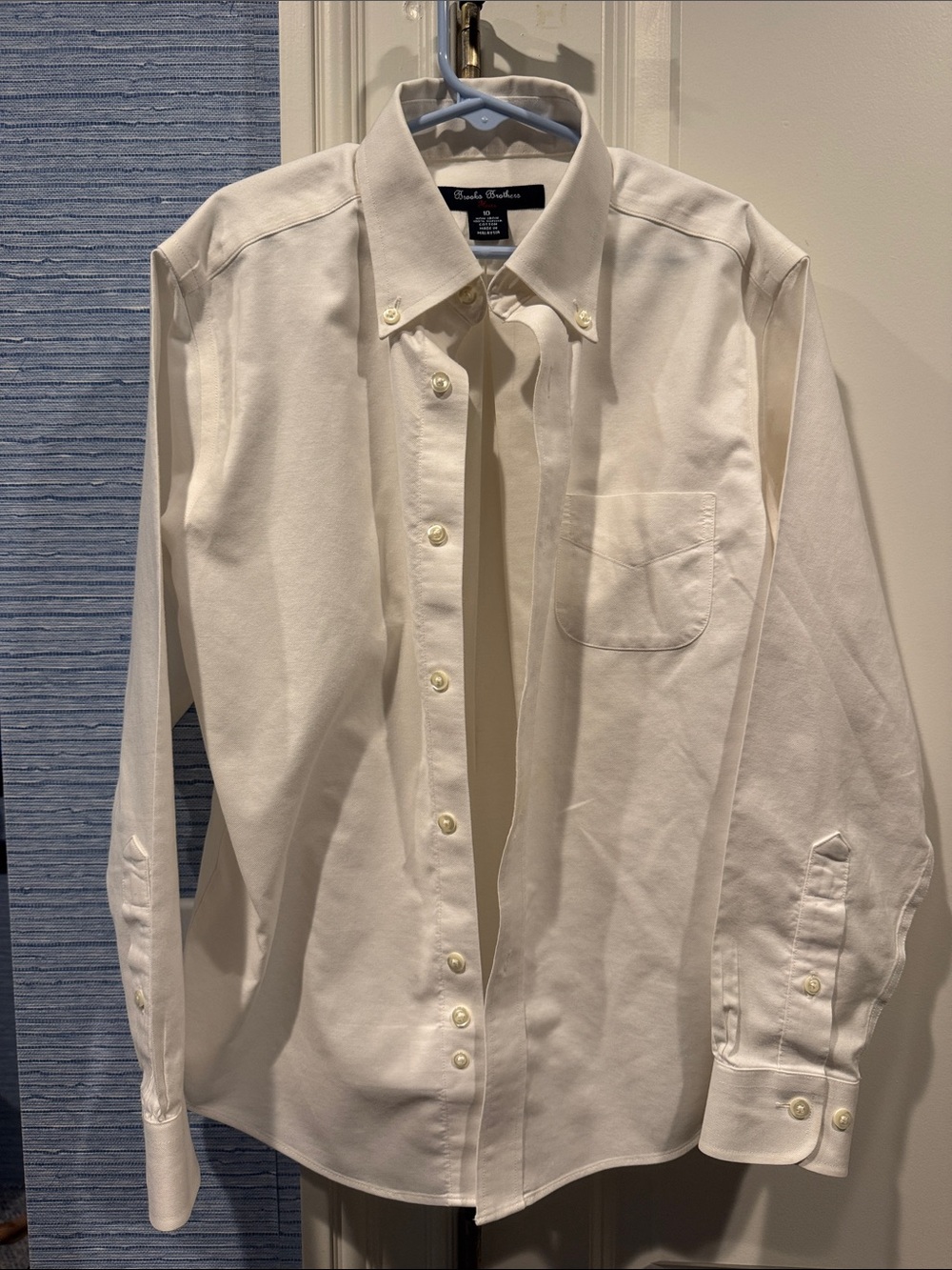 Brooks Brothers Kids Button-Down Shirt in White Oxford